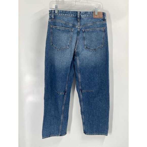 Madewell The Darted Barrell Leg Jeans Button Fly Sz 27 - Picture 6 of 8